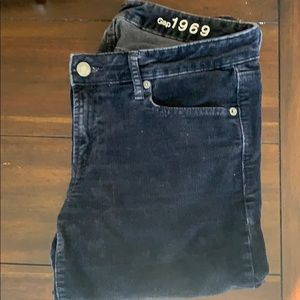 Black corduroy pants